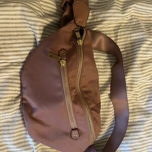 Mauve Fanny pack / belt bag- a new day